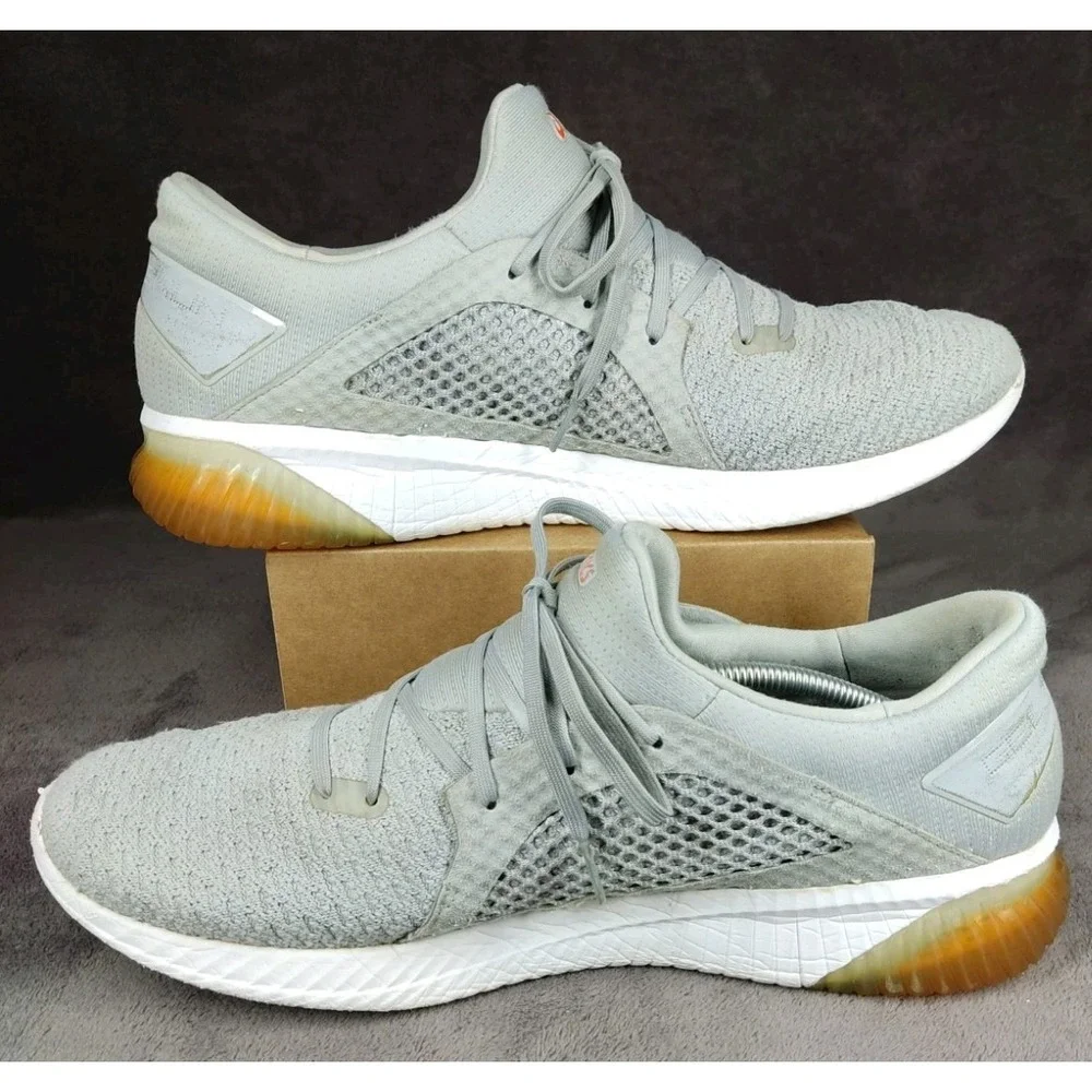 ASICS Gel Kenlin Flyknit‎ Running Trainers Shoes Size 14 Grey